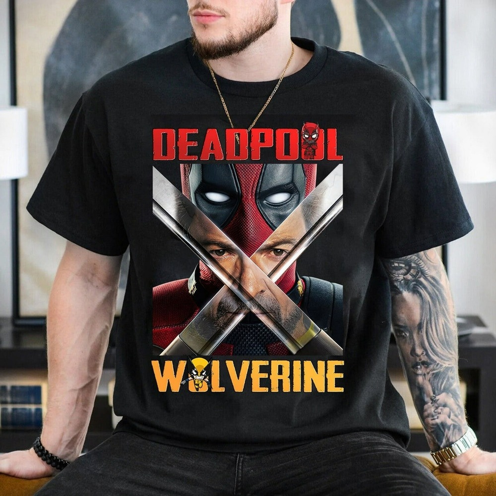 Deadpool And Wolverine Tshirt, Deadpool 3 Movie Shirt
